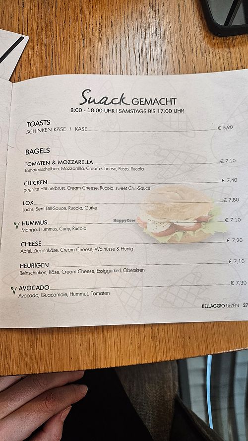 Vegane Bagels at BELLAGGIO in Liezen