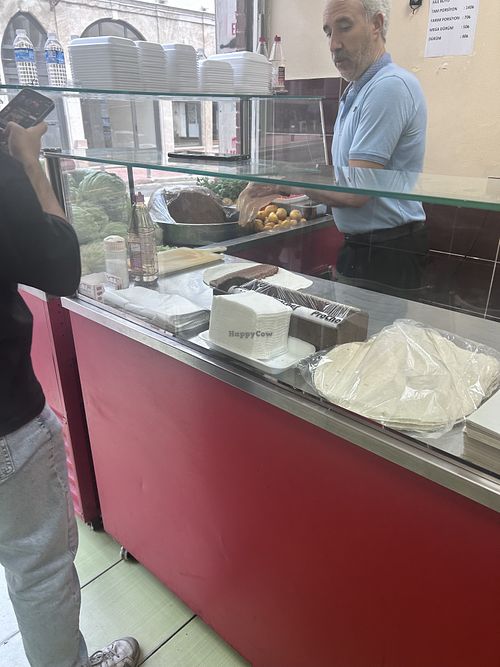 counter  at Serince Cigkofte in Istanbul