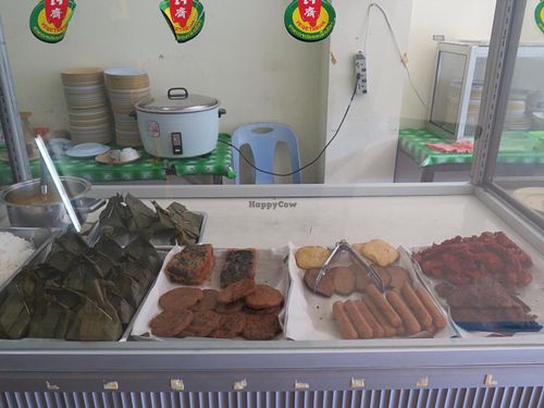 Vegan meat at Hong Ming Vegetarian Food in Krabi