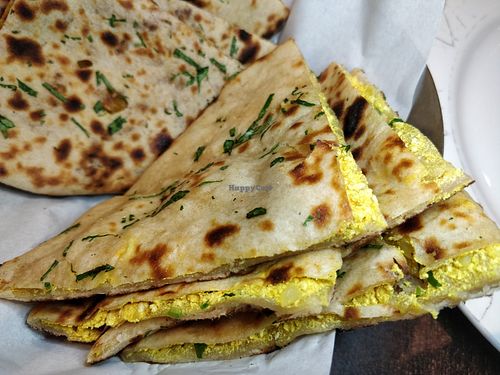 Vegan paneer paratha at Kailash Parbat - Belilios Rd in Central Singapore