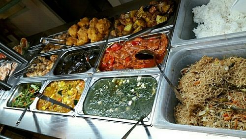 buffet at Loving Bistro in Prague