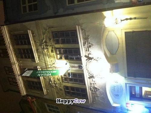 Front of the restaurant at LoVeg in Prague