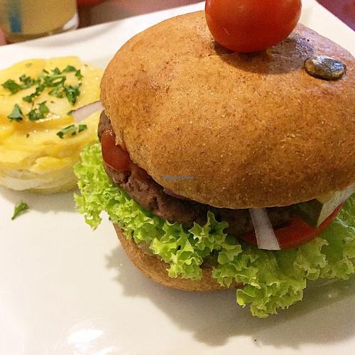 good burger! at LoVeg in Prague