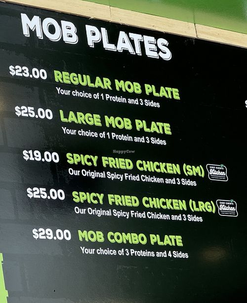 Mob Plates  at Vegan Mob in Vallejo