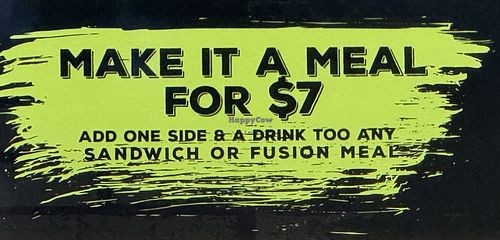 Make it a meal   at Vegan Mob in Vallejo