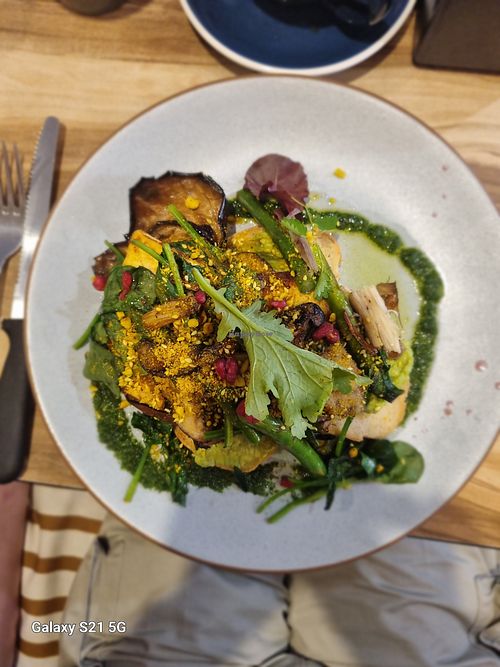 A reasonably priced generous serving. Wonderful flavours, although I would have quite liked a bit more mushroom. at Bellyfish Cafe in Terrigal