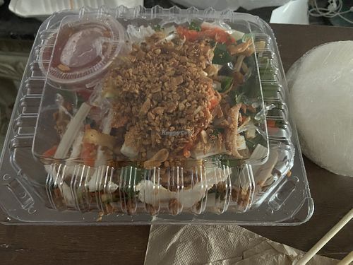Lotus salad!   at Tang's Asian Vegetarian in San Jose