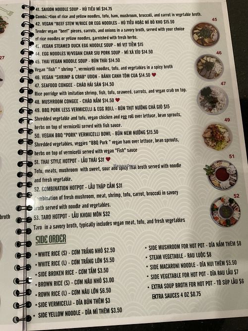   at Tang's Asian Vegetarian in San Jose