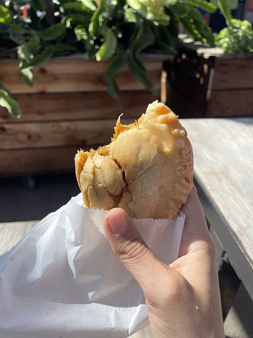 Jackfruit empanada  at Paraná Empanadas in San Diego