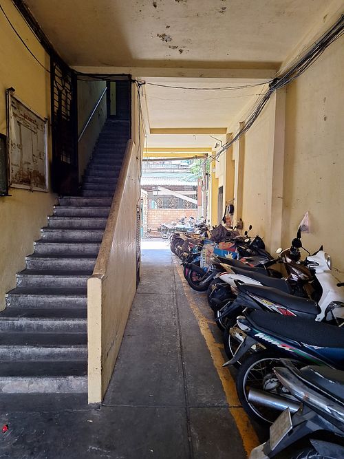 Enter down this alley, follow the motorbikes at O Plant-based - Tôn Thất Đạm in Ho Chi Minh City