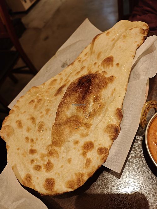 Plain naan at Smile Kitchen Himarayan Bar in Osaka
