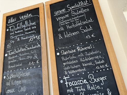 menu  at Café Ceci in Potsdam