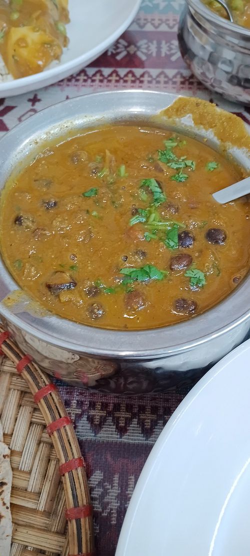 Black chickpeas curry at Amy Indian Restaurant (Pure Vegetarian Punjabi Dhaba) in Hanoi
