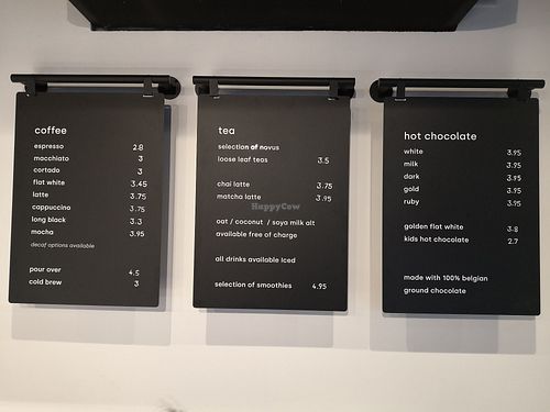 Coffee menu at Kavi Coffee in Winchester