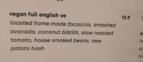 Full English at Kavi Coffee in Winchester