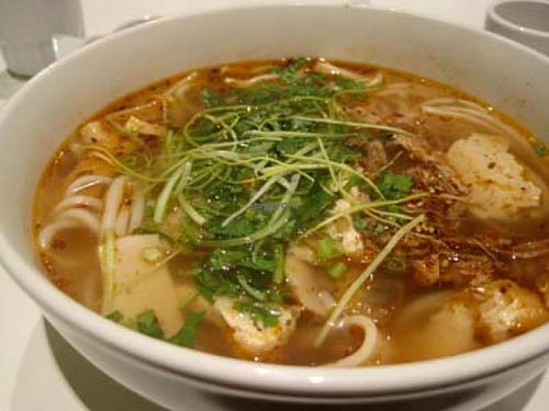 Vegetarian Viet Spicy Soup. Out of this world. at Quan Bo De Cuisine Vegetarienne in Montreal
