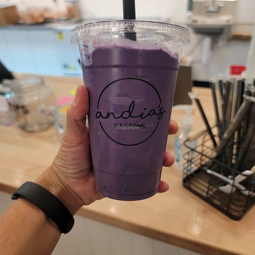 Vegan Ube Milkshake at Andia's Ice Cream in Raleigh