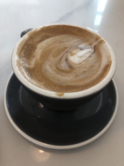 Soy latte ! Delicious   at Dunbar Prado Cafe in Vancouver