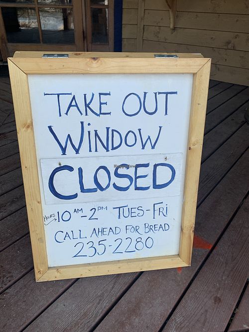 Reopening hours spring 2021 at Two Sisters Bakery in Homer