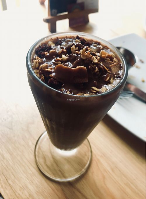 Milkshake with brownie at Caballete & Berenjena in Magdalena