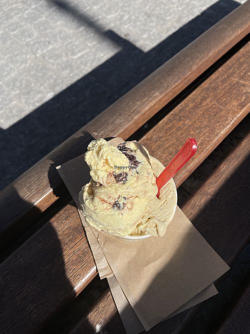 Chocolate/ biscuits and pistachio  at Gelato al Quadrato in Bergamo