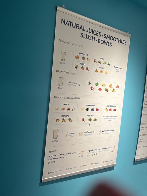 Menu  at Corazón Helado in Mallorca