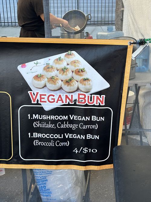 Vegan options   at Midtown Farmers Market in Sacramento