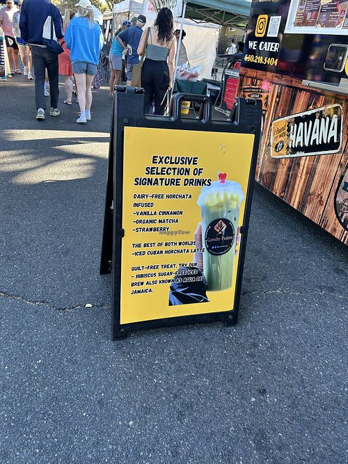 Dairy-free horchata   at Midtown Farmers Market in Sacramento