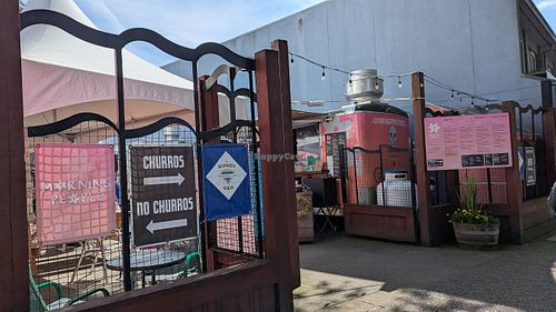 Cook Street entrance to Food Court at Churros and Mor in Victoria