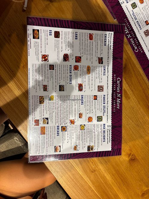 Menu   at Curries N More in Gianyar