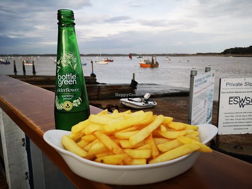 Chips with a view at Winkles At The Ferry in Felixstowe