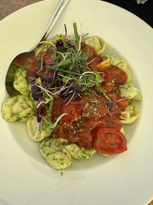 Vegan tortellini   at Restaurant Elbsee in Aitrang