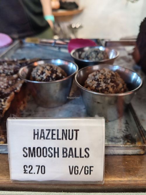 Hazelnut smoosh balls at Regular Jo's Coffee in Tynemouth