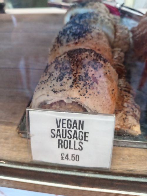 Vegan sausage rolls at Regular Jo's Coffee in Tynemouth