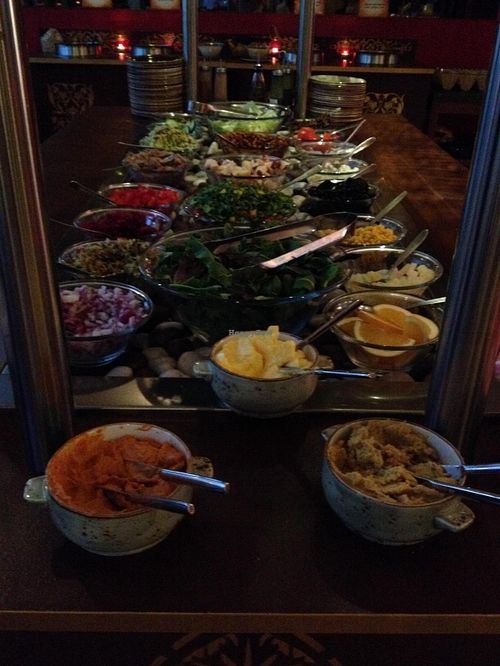 Salad and soup buffet at Kryddlegin Hjortu in Reykjavik