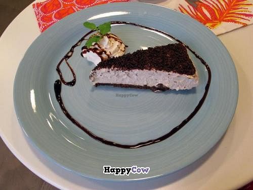 Caramel Mousse, 100% vegan, organic and homemade at Rayen Vegano in Madrid