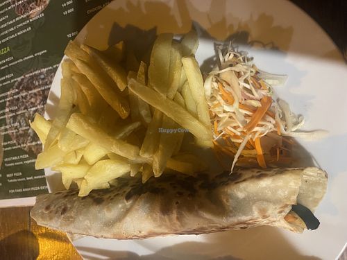 Vegetable wrap  at Machnoo Local Restaurant in Zanzibar