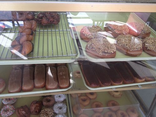 Bakery case at Ronald's Donuts in Las Vegas