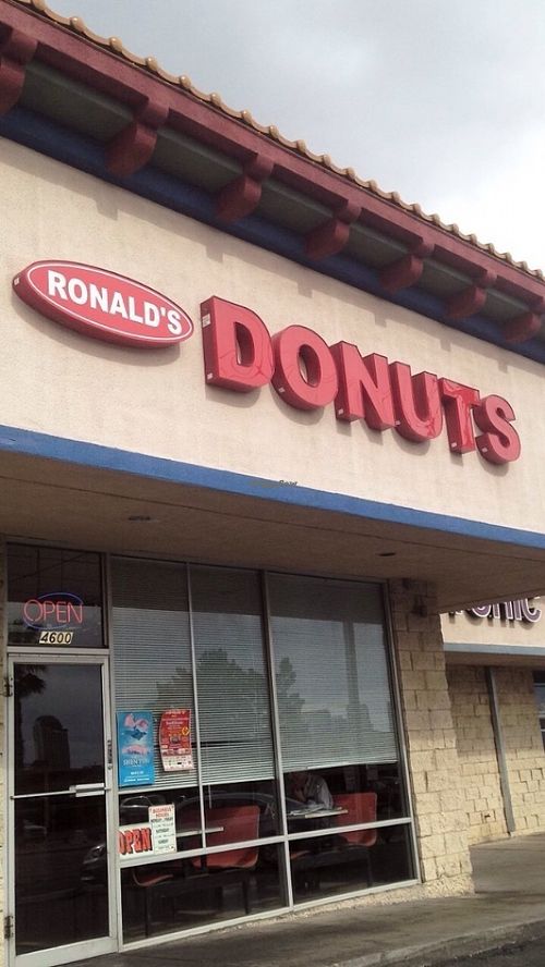 So many vegan options here! at Ronald's Donuts in Las Vegas