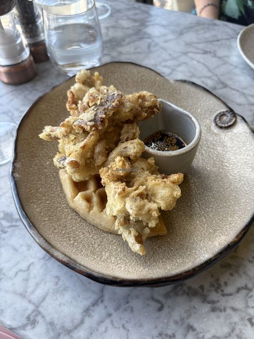 Vegan duck and waffle   at Duck & Waffle  in London
