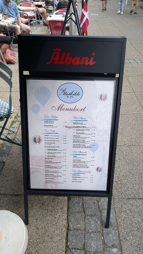 Menu at Cafe Mathilde//Madam Smed in Saeby