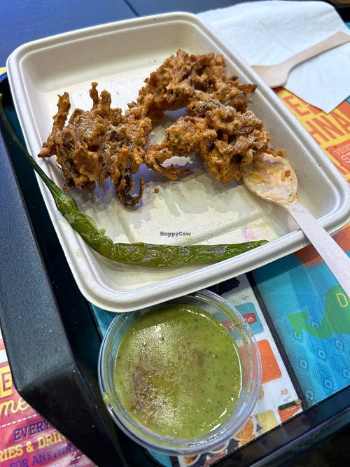 Onion bhaji  at Shree Krishna Vada Pav - Vauxhall in South West London