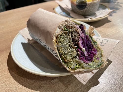 Falafel wrap  at VIE - Dean & David in Vienna