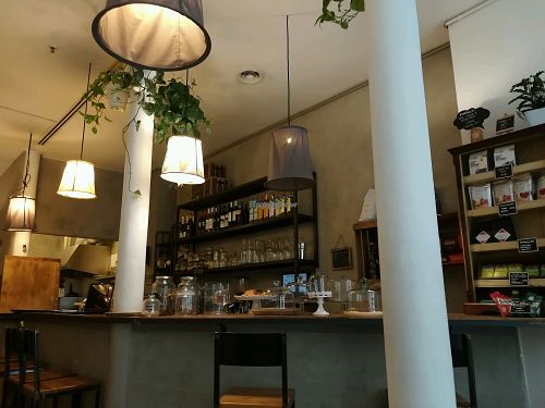 decor at El Cafe Blueproject in Barcelona