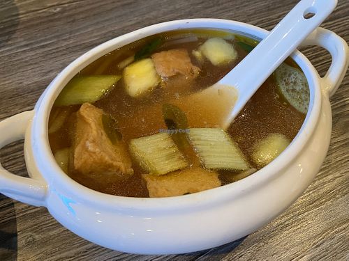 Tamarind soup at Sassy Foods in San Francisco