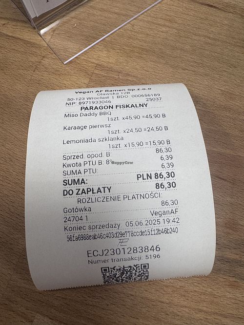 William   at Vegan AF Ramen in Wroclaw