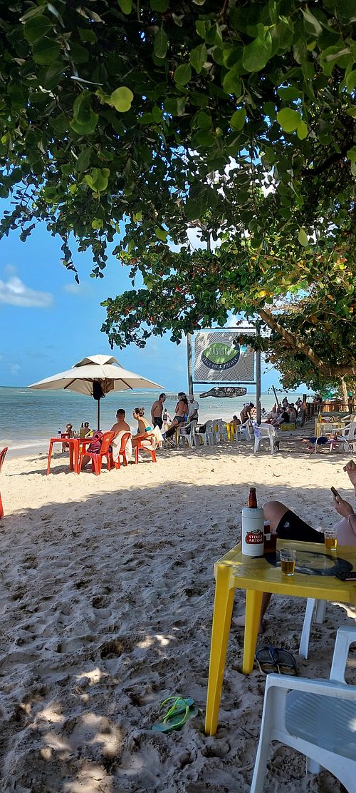 Área externa do restaurante beira-mar at Basílico in Cairu