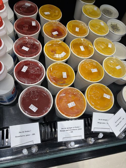 Fresh juice  at YUL - Paramount in Dorval