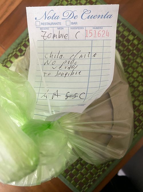 Upon arrival delivery a la casa at Chatarra Vegana in Mexico City