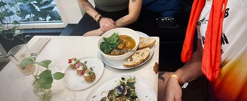 Croquetas and marry me tofu at Let It Bloom in Valencia